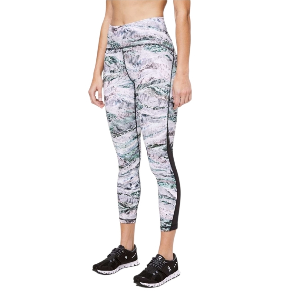 Lululemon Train Times Pant 25" Springscape Multi / Obsidian